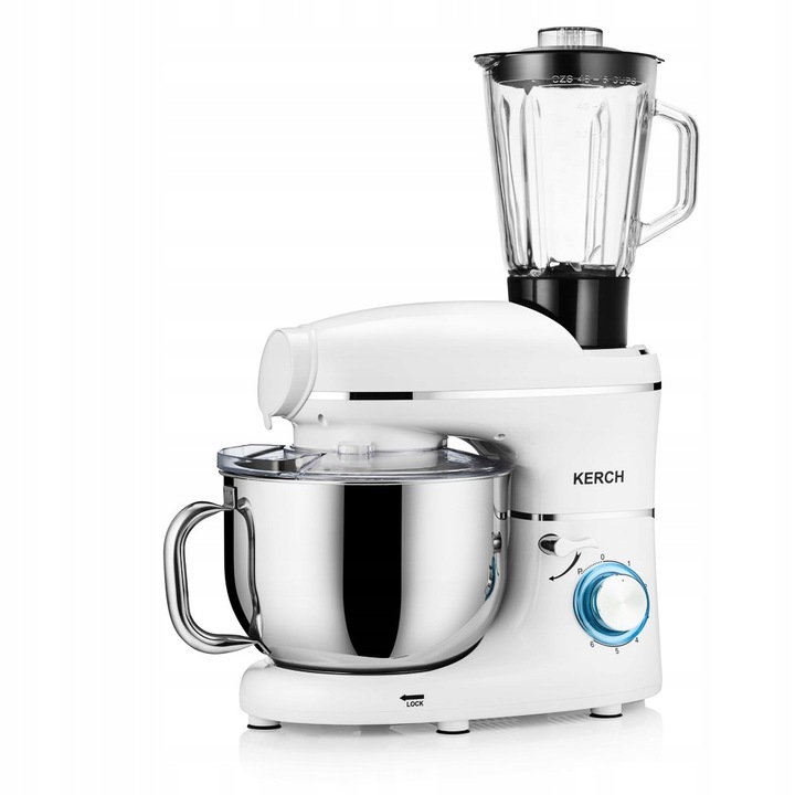 ROBOT KUCHENNY PLANETARNY MIKSER Z MISĄ KERCH ROTARY 4000W WHITE 6,2L