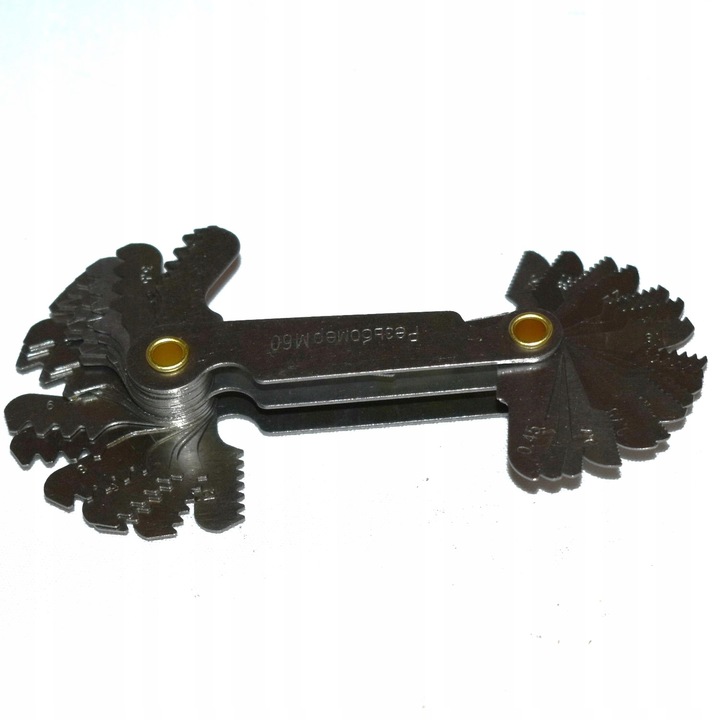 Gwintomierz MWGa 60 - MWPa A 55 (40 grzebieni) - precyzyjny wzornik gwintów