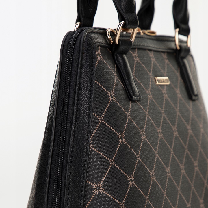 WITTCHEN damski kuferek w monogram czarny