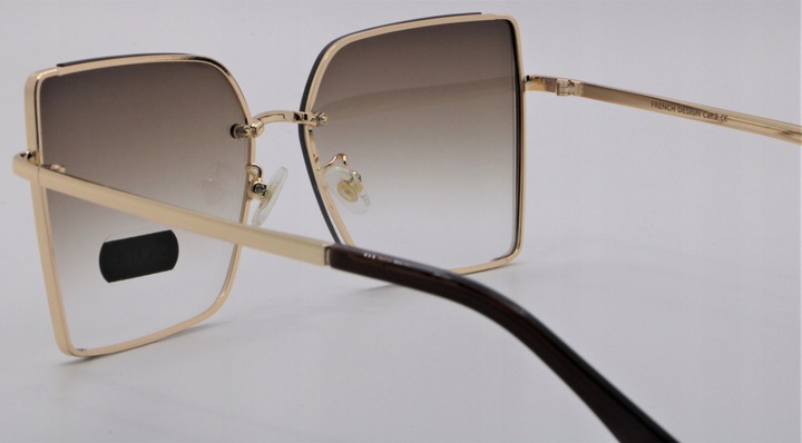 OKULARY PRZECIWSŁONECZNE DAMSKIE DUŻE Z FILTREM UV400 Code Exclusive