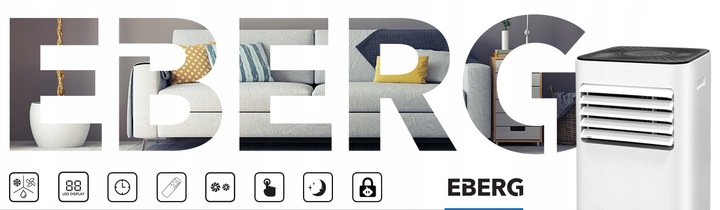 Klimatyzator przenośny MIRU PRO 2,6kW osuszacz 24l/24h WiFi + ClimaLock