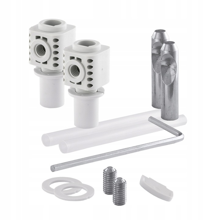 Zestaw mocujący do misek WC i bidetów kompletny zestaw mocowań