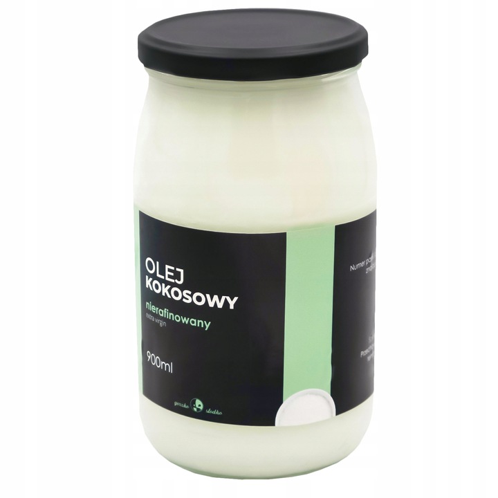 Olej kokosowy NIERAFINOWANY extra virgin 900ml