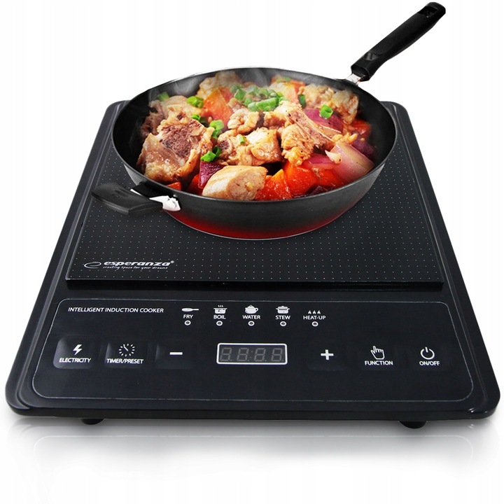 PŁYTA INDUKCYJNA KUCHENKA ELEKTRYCZNA 2000W TIMER 80°C~270°C 5 PROGRAMÓW
