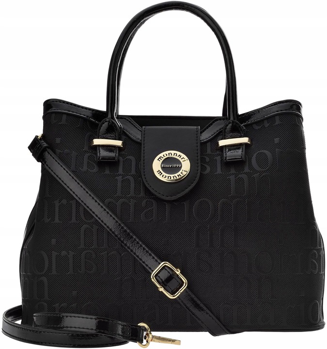 Torebka Damska Czarna Na Ramię Do Ręki Klasyczna Kuferek Prezent Dla Kobiet