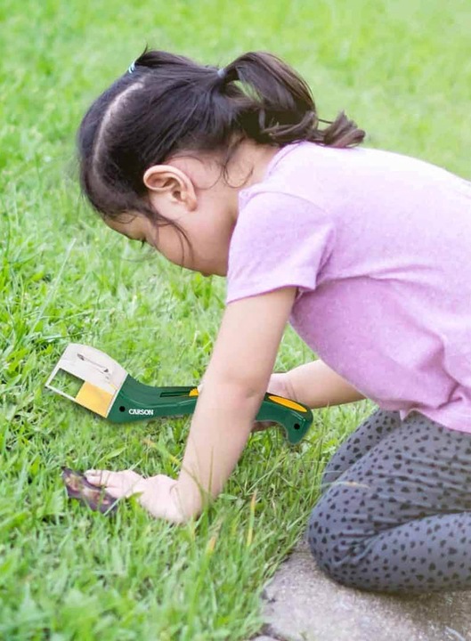 Lupa dla dzieci Carson BugView One Hand 5x Bug Catche - zielona