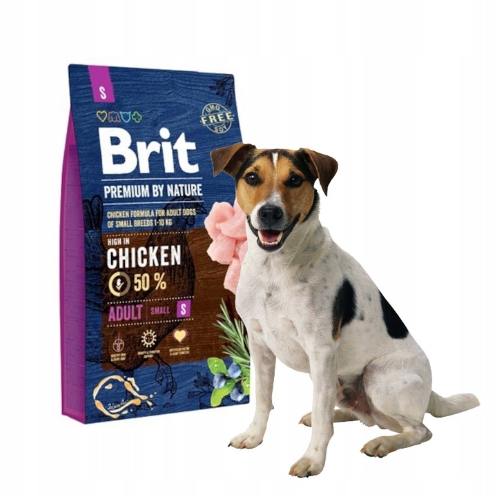 BRIT Premium Small Chicken sucha karma dla psa 8kg
