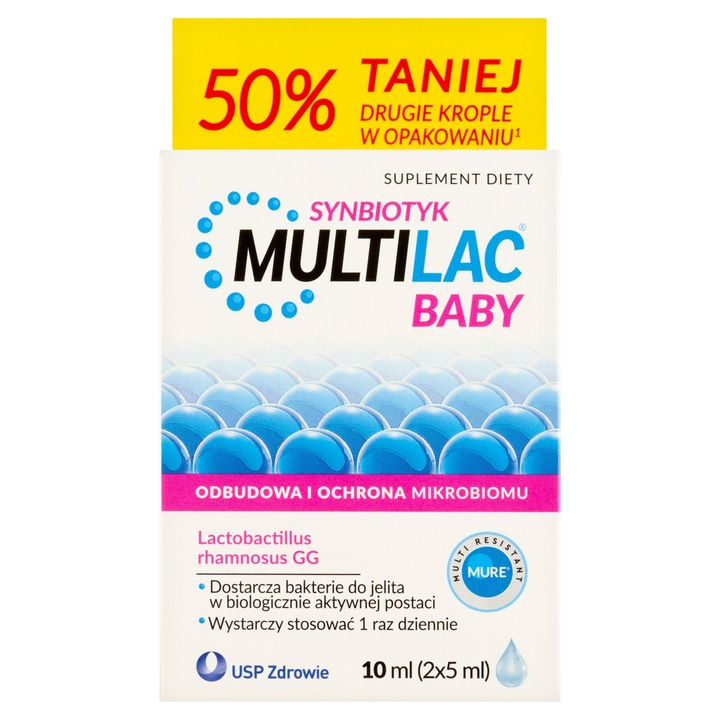 Multilac Baby Synbiotyk Probiotyk Dla Dzieci 2x5ml