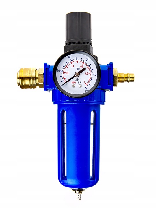 REDUKTOR CIŚNIENIA FILTR POWIETRZA ODWADNIACZ REGULATOR 1/2 10BAR KOMPRESOR