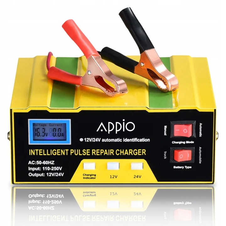 PROSTOWNIK SAMOCHODOWY Z FUNKCJĄ NAPRAWY 12V 24V ŁADOWARKA DO AKUMULATORA