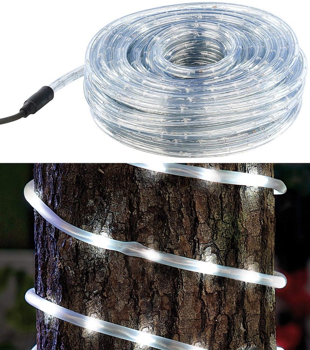 WĄŻ Świetlny 20m LED LAMPKI CHOINKOWE BIAŁY ZIMNY