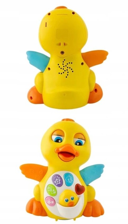 INTERAKTYWNA KACZUSZKA KACZKA GRA JEŹDZI MACHA SKRZYDEŁKAMI SERCE KWACZE