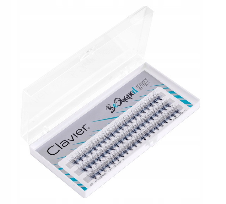 Kępki Rzęs CLAVIER BeShaped 8mm – skręt B
