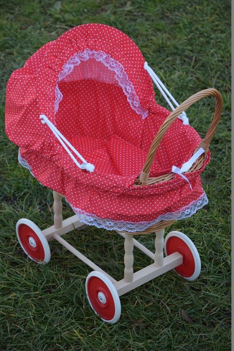 Wiklinowy wózek dla lalek wozek wózki 16 kolorów