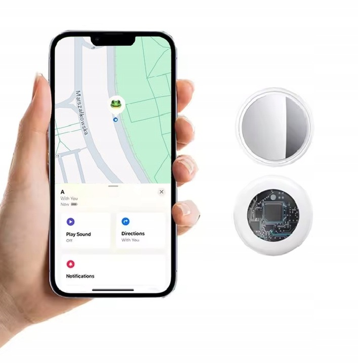 LOKALIZATOR KLUCZY AIR TAG DO iOS APPLE IPHONE BRELOK Z GPS +ETUI BLUETOOTH