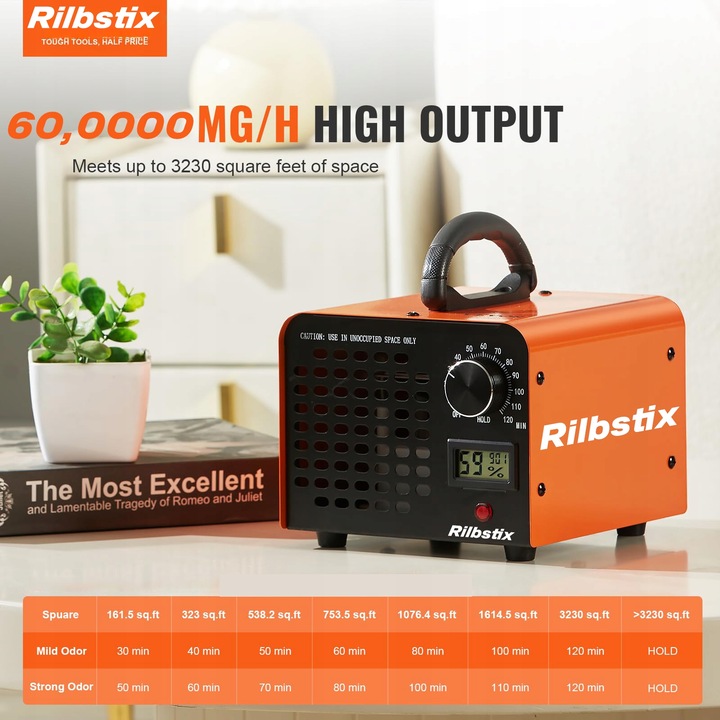 GENERATOR OZONU OZONATOR LEHMANN 60 000 MG/H TIMER