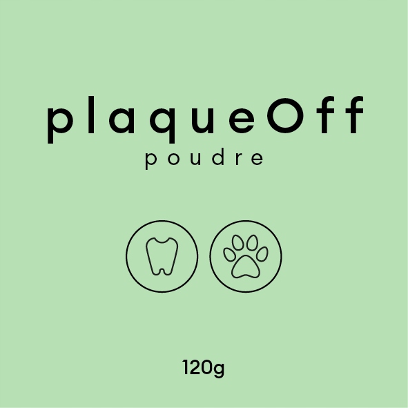 PlaqueOff 120 g – Suplement z alg na kamień nazębny dla psa i kota PLAQUE