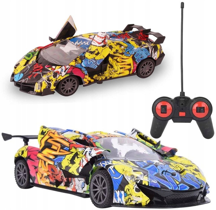 Lamborghini SAMOCHÓD ZDALNIE STEROWANY AUTO R/C PILOT Graffiti DRIFT Drzwi
