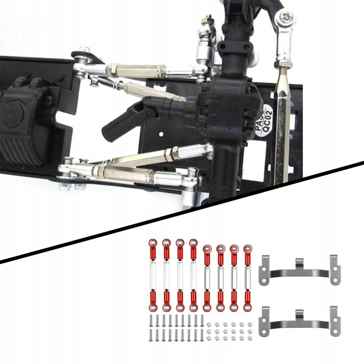 RC Car Pull Rod Base Drążek ściągający 1:12 dla MN D90 D91 MN99S Truck