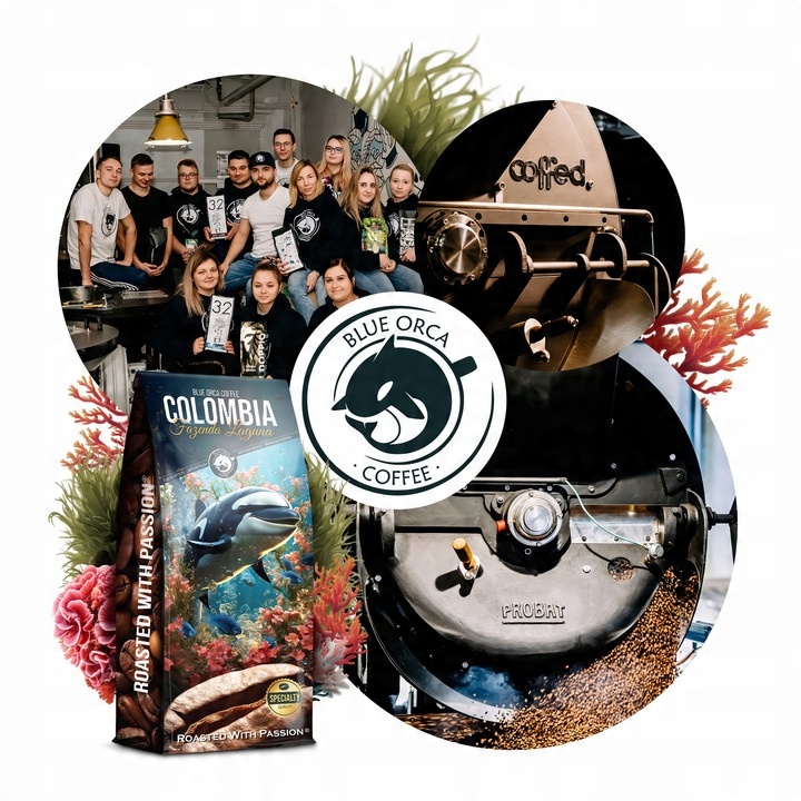 Kawa ziarnista 1kg COLOMBIA FAZENDA LAGUNA Fusion Edition 1kg + GRATIS