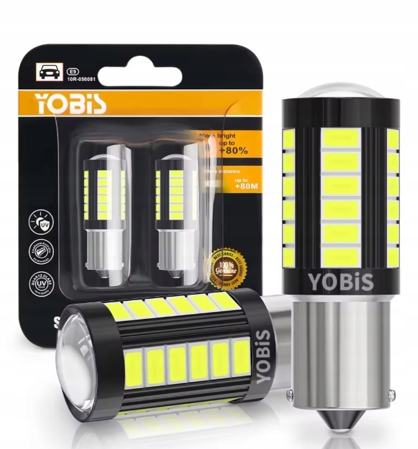 Żarówki P21W PROJEKTOR XENON BIAŁY BIAŁE LED Bardzo Mocne 6500 2szt.