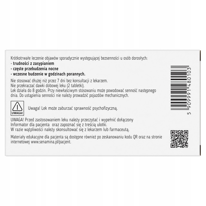 Senamina na sen, 14 tabletek powlekanych