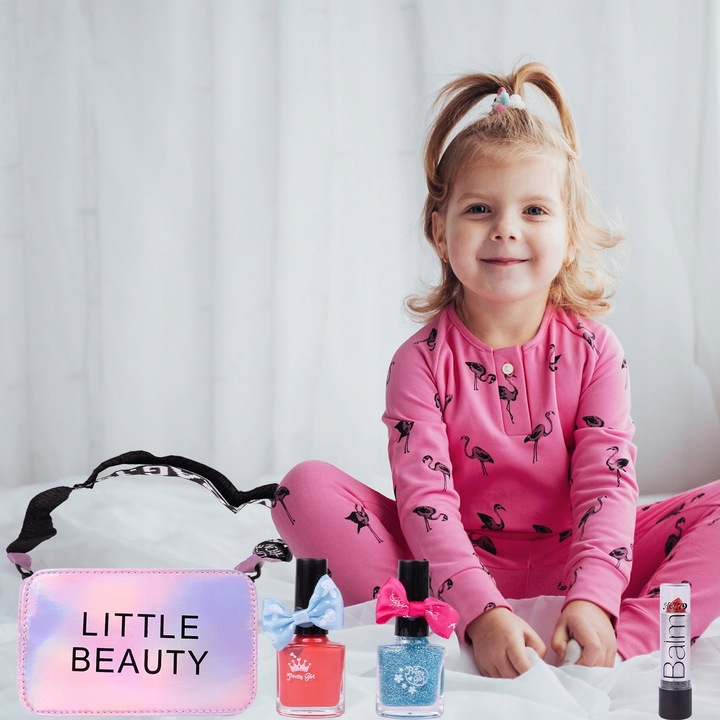 TOREBKA ZESTAW KOSMETYKÓW KOSMETYKI DO MAKIJAŻU KOSMETYCZKA DLA DZIEWCZYNKI