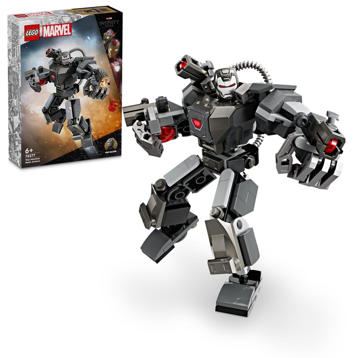 Lego Marvel. Mechaniczna zbroja War Machine 76277