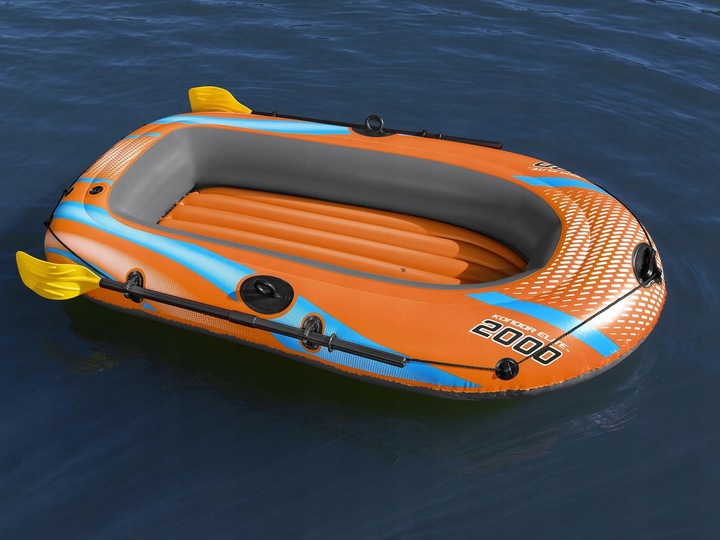 Ponton Dmuchany 2 Osobowy Kondor Elite 2000 + Pompka Wiosła Bestawy 61141
