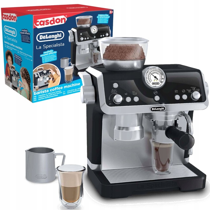 EKSPRES DO KAWY DELONGHI DLA DZIECI ZESTAW Z AKCESORIĄ CASDON 25 CM