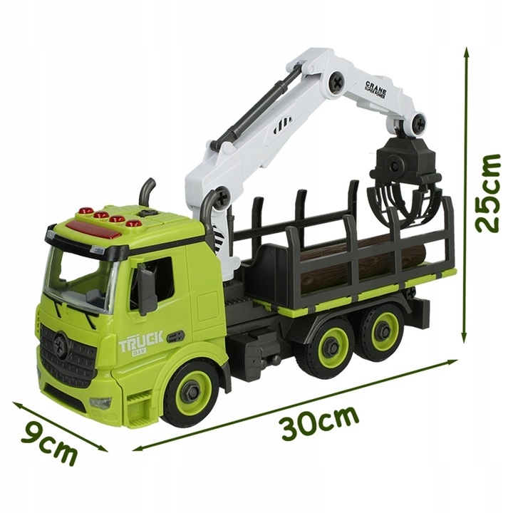 Auto Do Skręcania Rozkręcania Mały Mechanik Jeździ z Napędem Światła Dźwięk