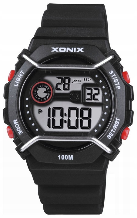 Zegarek Dziecięcy Dla Chłopca Dziewczynki XONIX Cyfrowy Stoper Data Timer