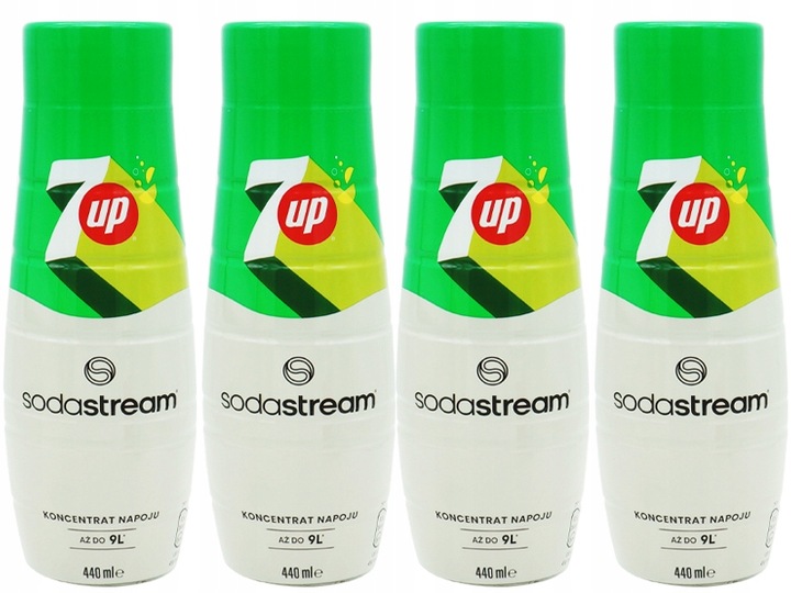 6x SYROP KONCENTRAT 7 UP DO SATURATORA SODASTREAM 9L NAPOJU z 440ml