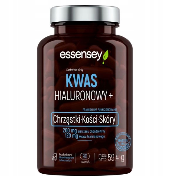 ESSENSEY KWAS HIALURONOWY CHONDROITYNA SKÓRA STAWY CHRZĄSTKI KOŚCI 90k
