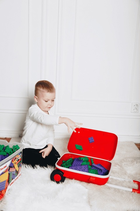 walizka dla dzieci Doloni czerwony