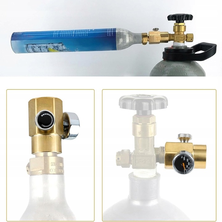 Przetoczka Tr21/4 Do SodaStream Brita Philips Naboje Niebieskie Twist