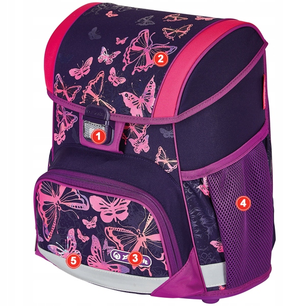 TORNISTER PLECAK SZKOLNY HERLITZ LOOP BUTTERFLIES