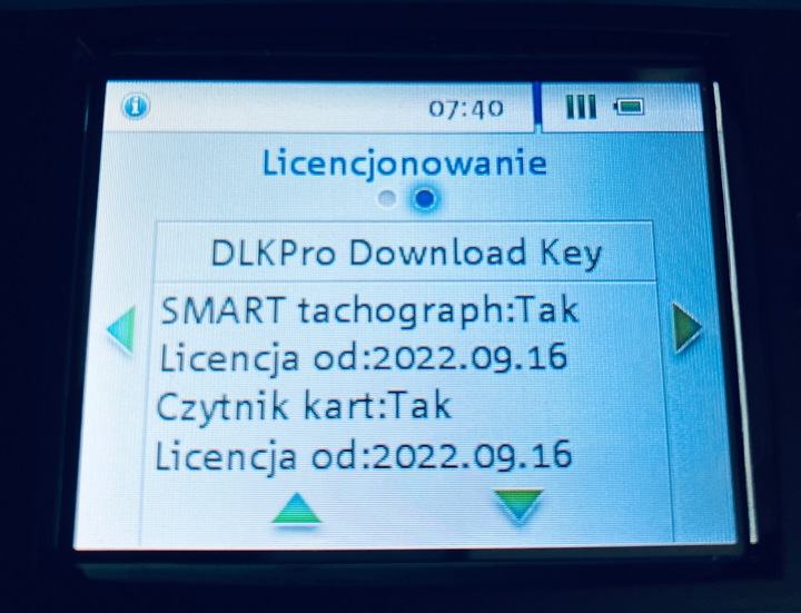 Karta do aktualizacji Czytnika VDO DLK PRO -> Smart 4.0 -> 4.1 | 2023