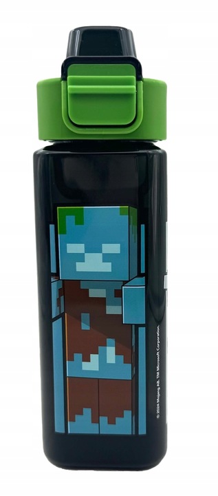 BIDON MINECRAFT KWADRATOWY 500ml POSTACI CREEPER
