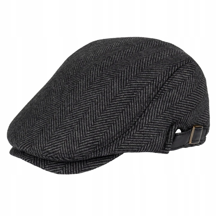 KASZKIET Męski Alessio Stylowy Elegancki FLAT CAP Jesień Zima Czapka RETRO