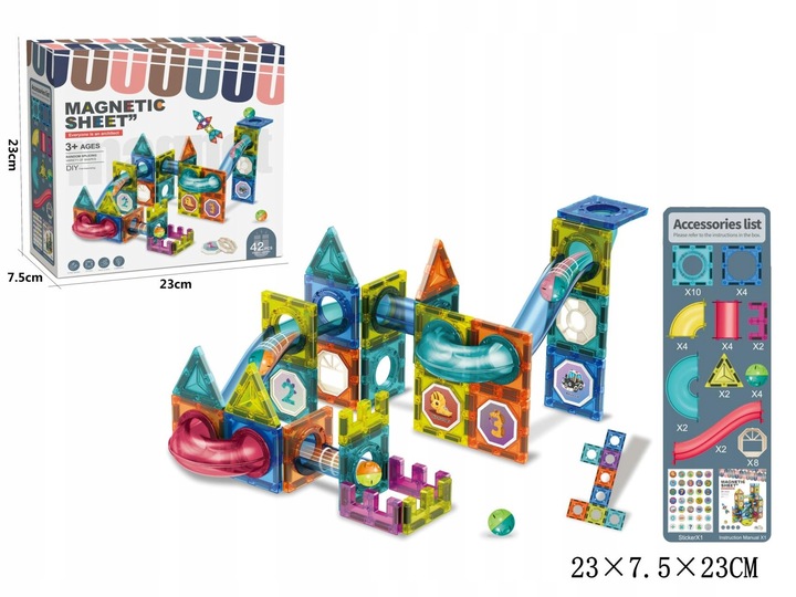 Klocki magnetyczne tor 3k
