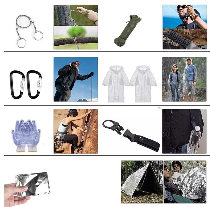 MEGA WOJSKOWY ZESTAW SURVIVALOWY TORBA APTECZKA XL