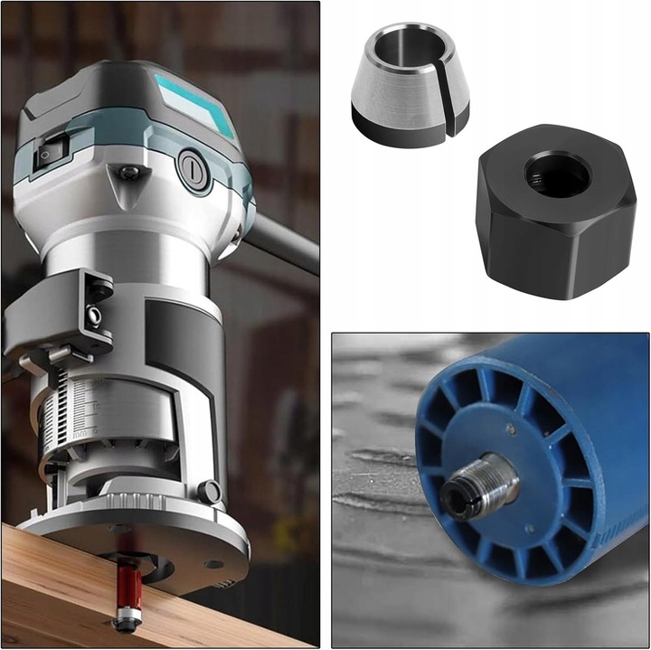 3 x TULEJA ,2xnakrętki /REDUKCJA 6 ,8 ,6,35mm