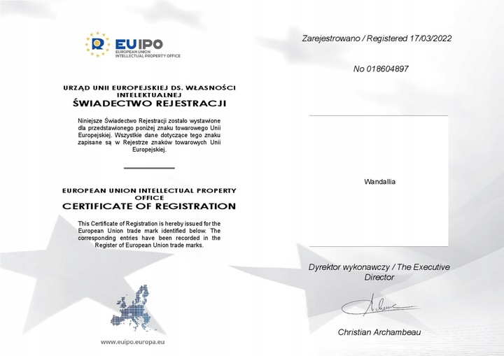 WANDALLIA Spinki do mankietów SP-MN-699 Owalne Złote Klasyczne Męskie