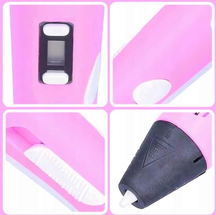 DŁUGOPIS 3D DLA DZIECI magiczny DRUKARKA 3D PEN RÓŻOWY + WKŁAD 9M