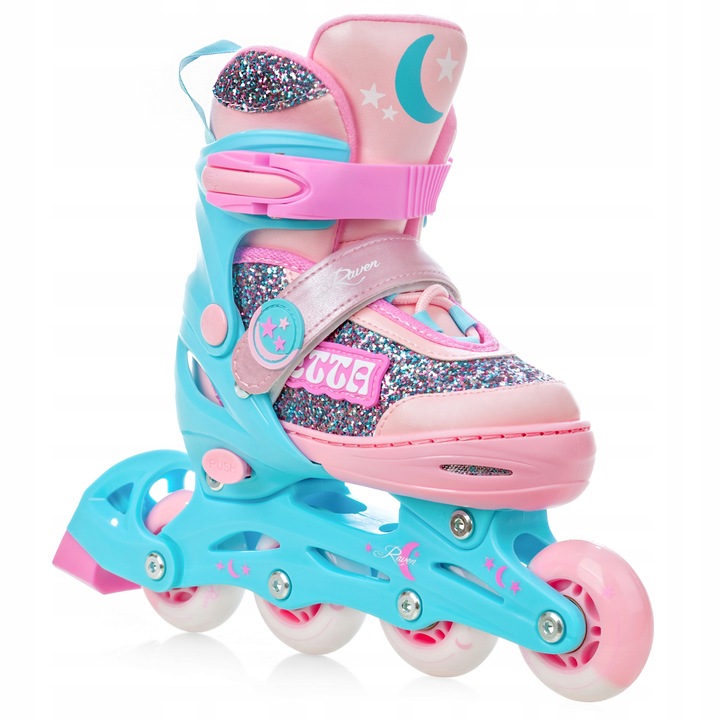 Rolki Regulowane RAVEN Etta 34-37 Kółka LED