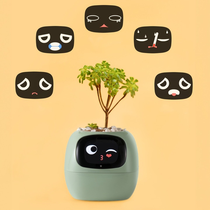 Inteligentna doniczka IVY SMART PLANTER osłonka na donicę PLANTSIO ZIELONA