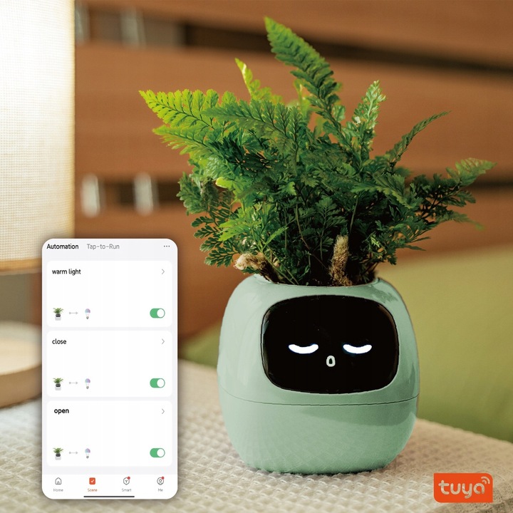 Inteligentna doniczka IVY SMART PLANTER osłonka na donicę PLANTSIO ZIELONA