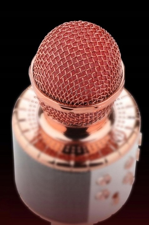 RÓŻOWY SMARTWATCH W KOMPLECIE 3w1 Z MIKROFONEM DO KARAOKE + SŁUCHAWKAMI