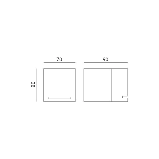 Kinkiet jednokierunkowy GU10 QUAZAR 8 czarny KOBI